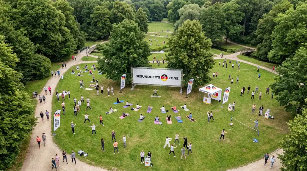 Gesundheits-Zone: Menschen, die Gesundheit digital erlebbar machen 1 Das Team der Gesundheits-Zone bei der Arbeit